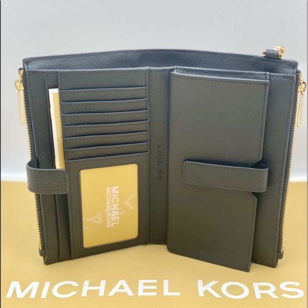 Michael Kors Wallet Wristlet Black - Picture 6 of 10
